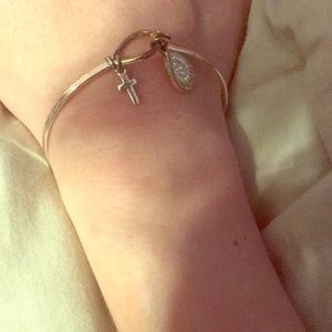 Fine Silver Plated Genuine Crystal Bracelet